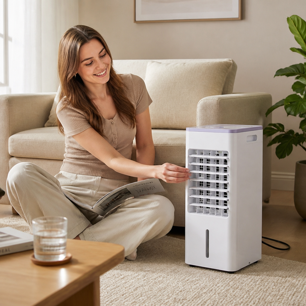 3-In-1 Cooling, Humidifier & Purifier Portable Air Conditioner