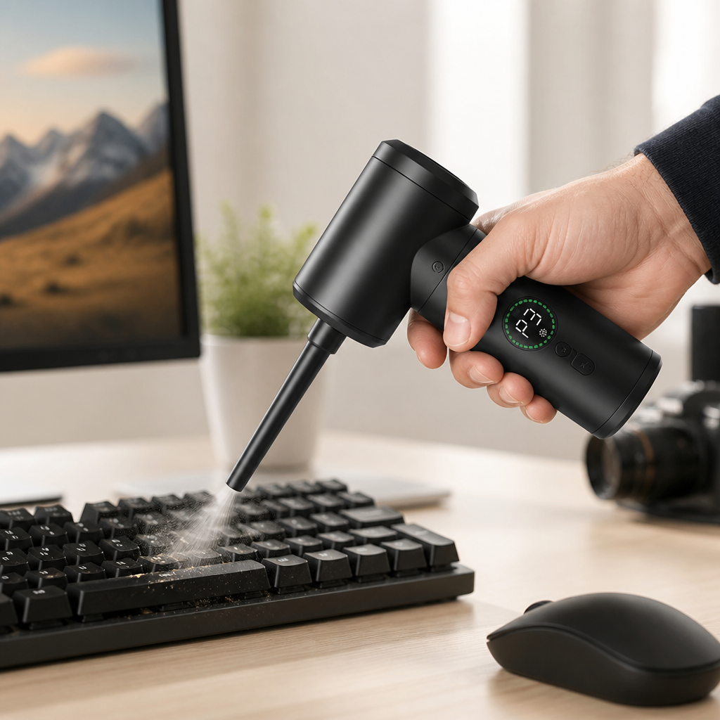 7500mAh USB Cordless Air Blaster (Blow & Vacuum)