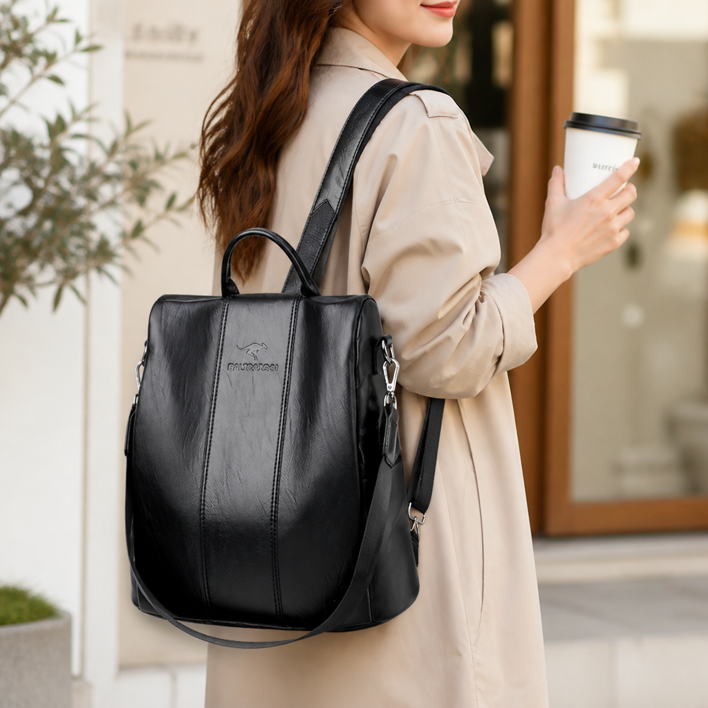 Concealed Zipper & RFID-Blocking Anti-Theft Backpack