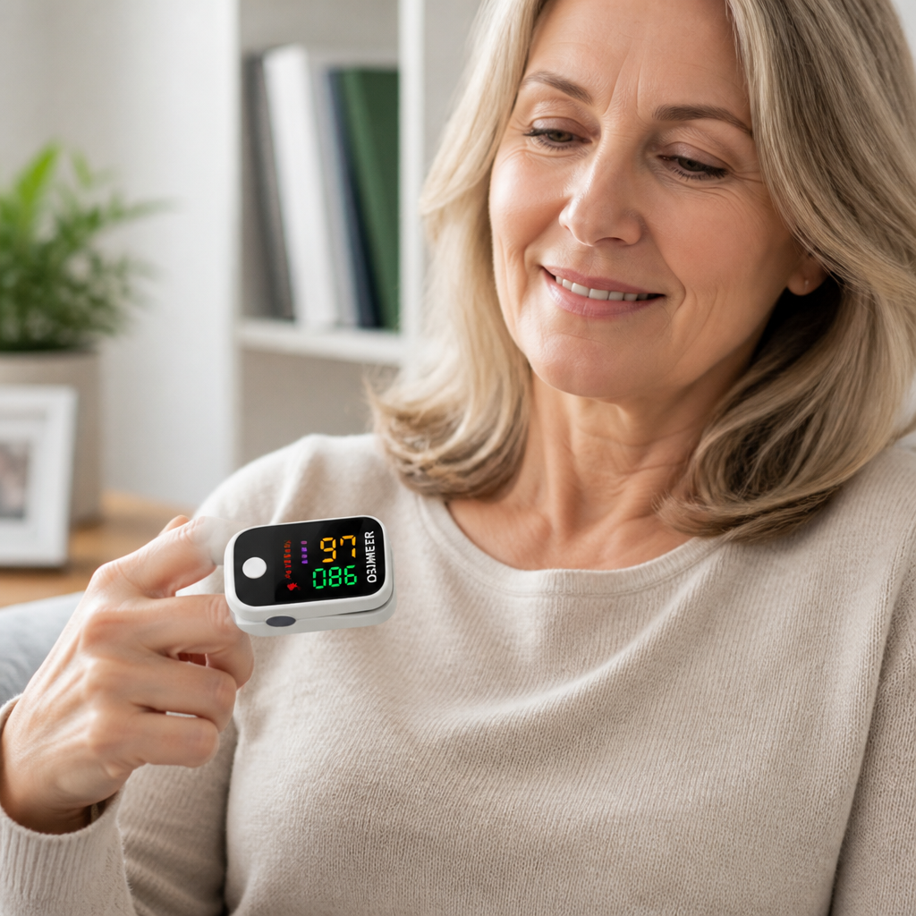 Large LED Display Non-Invasive Pulse Oximeter