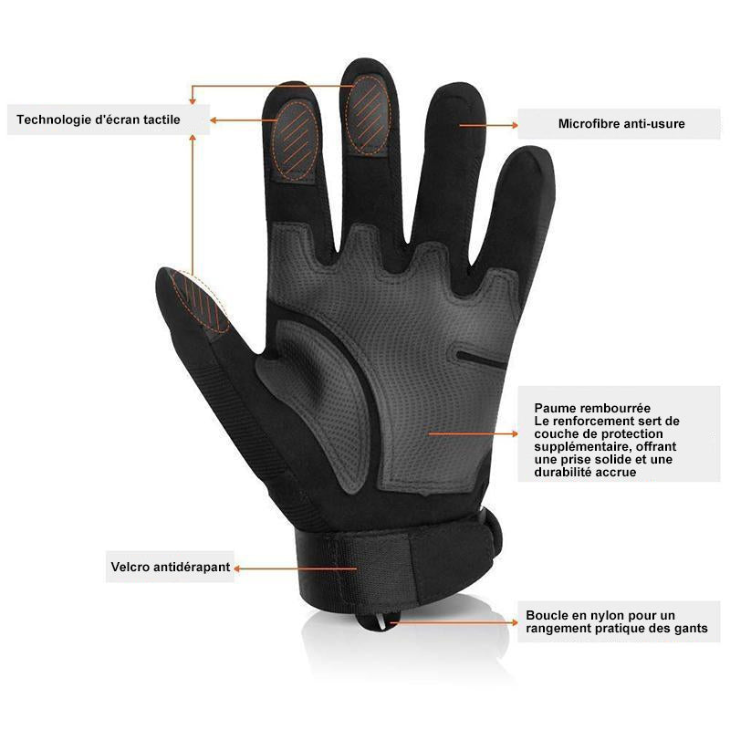 Knuckle-Protected Tactical Gloves for Enhanced Grip and Durability