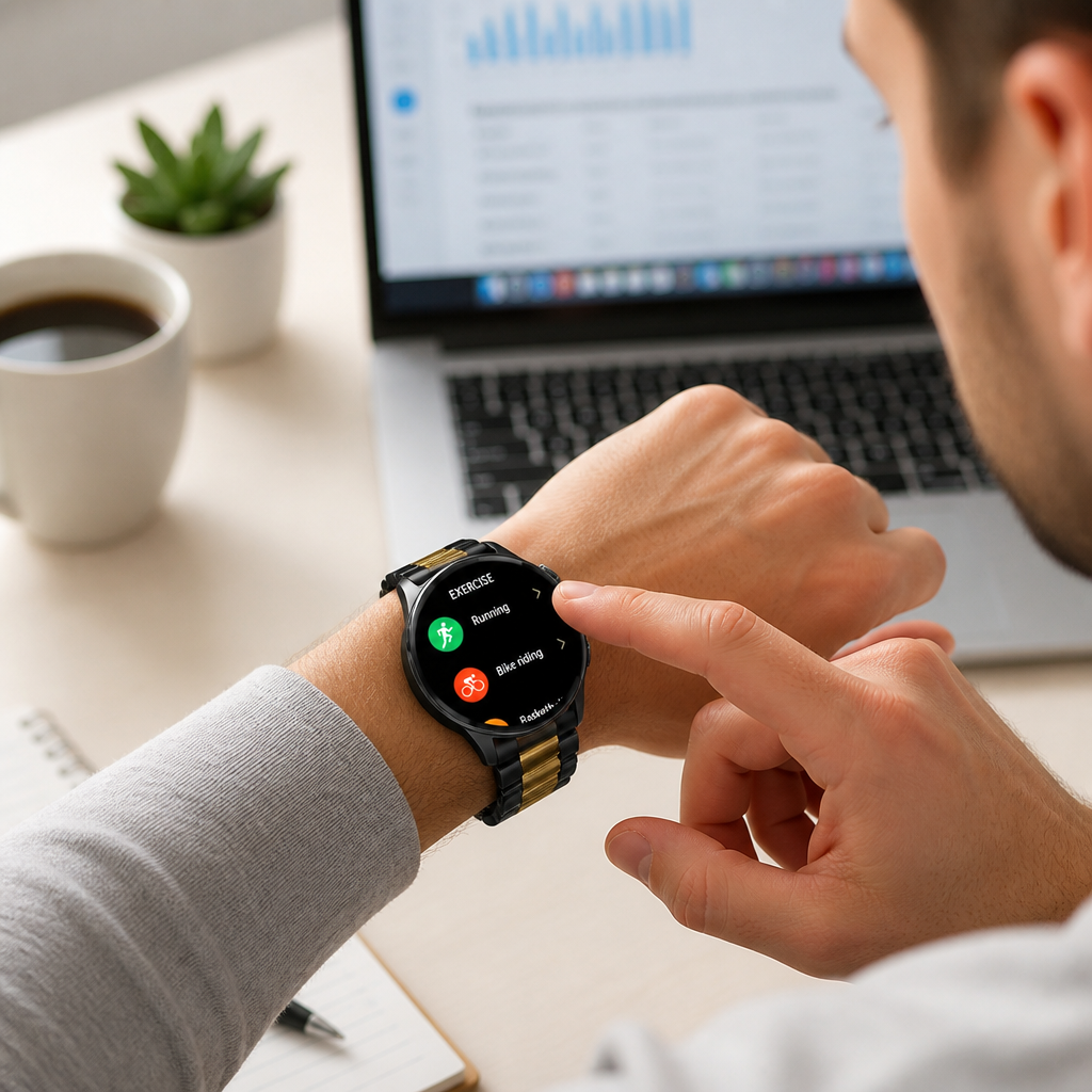 1.5-Inch Touchscreen Smartwatch (Multi-Sport, Call & Message Alerts)