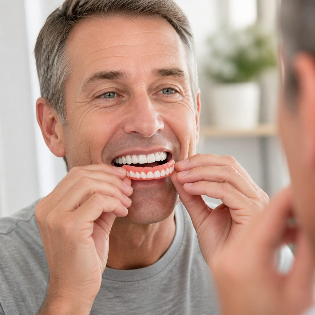 Moldable Silicone Temporary Smile Veneers (4-Piece Set)