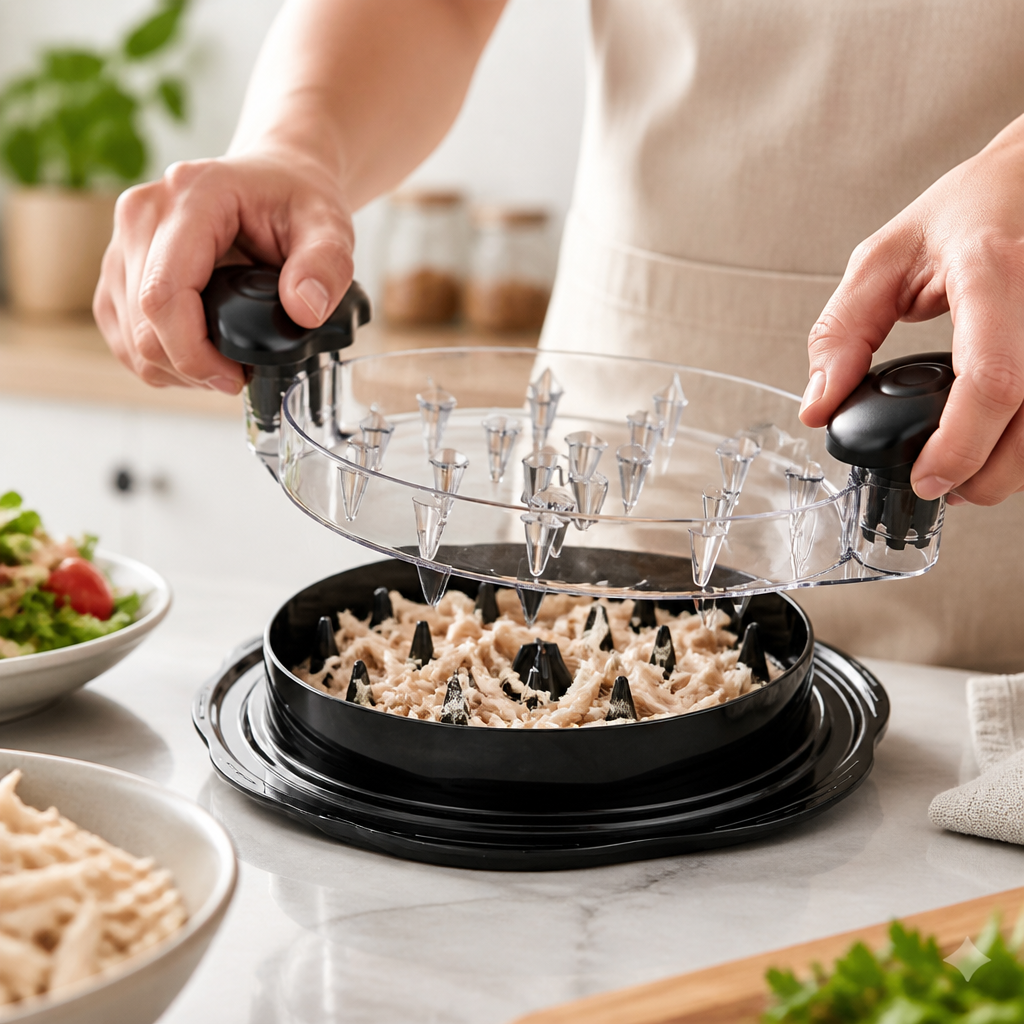 Ergonomic Non-Slip Twist Chicken Shredder Tool (BPA-Free)