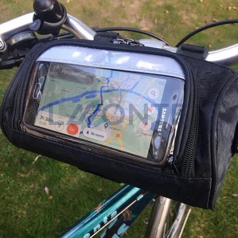 Lightweight and Secure Handlebar Bag for Bicycles with Touchscreen Window
