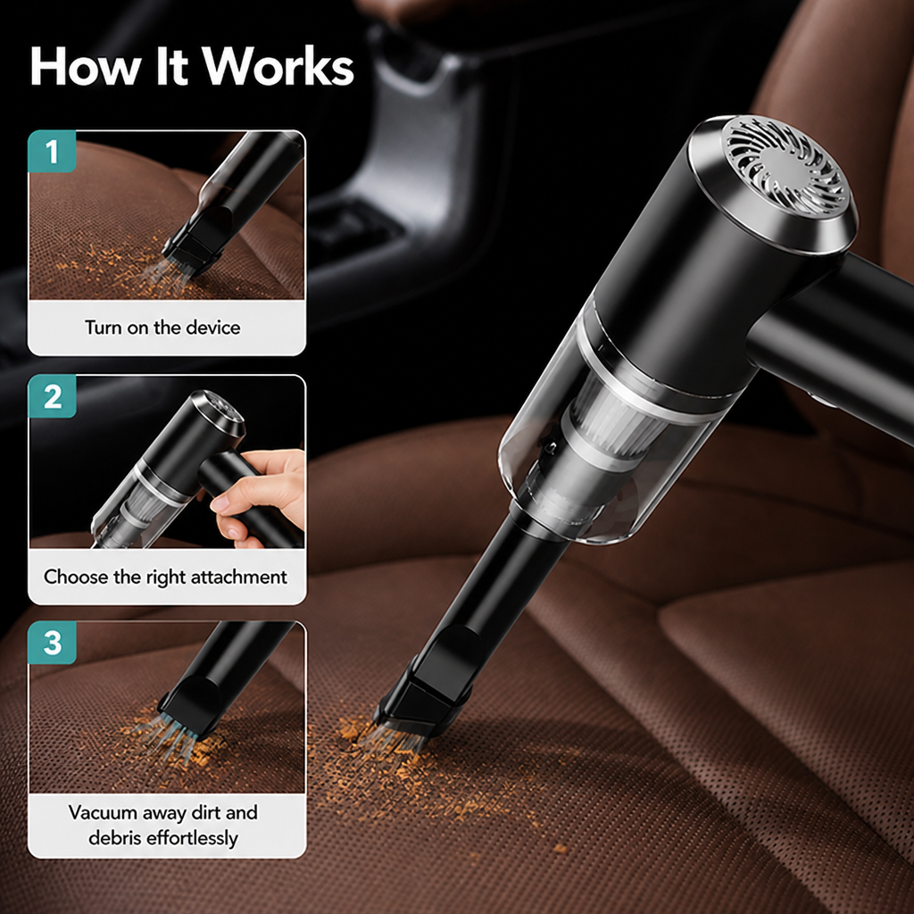VortexFlex™ — Lightweight Power That Makes Every Surface Sparkle Effortlessly