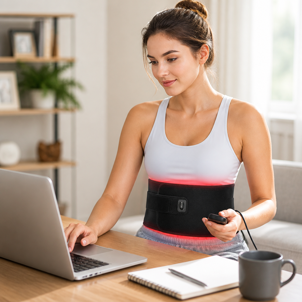 Red & Near-Infrared Cotton Light Therapy Belt (Remote Control)