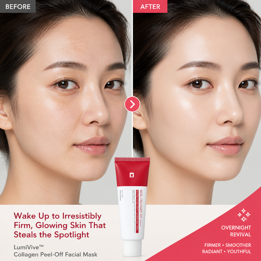 LumiVive™ — Seal In Collagen Overnight & Peel Off to a Glass-Skin Glow