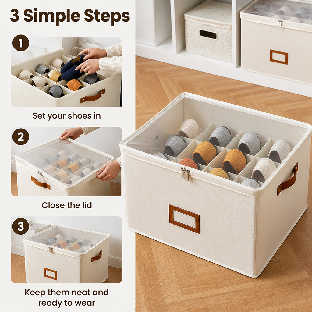 VaultTrove™ Shoe Keeper — Breathe Easy with Fresh Shoes and Clutter-Free Space Every Day