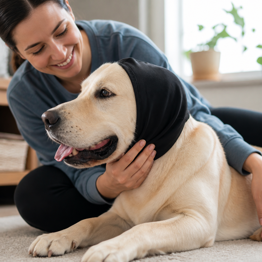 Noise-Reducing Soft Polyester Dog Ear Covers