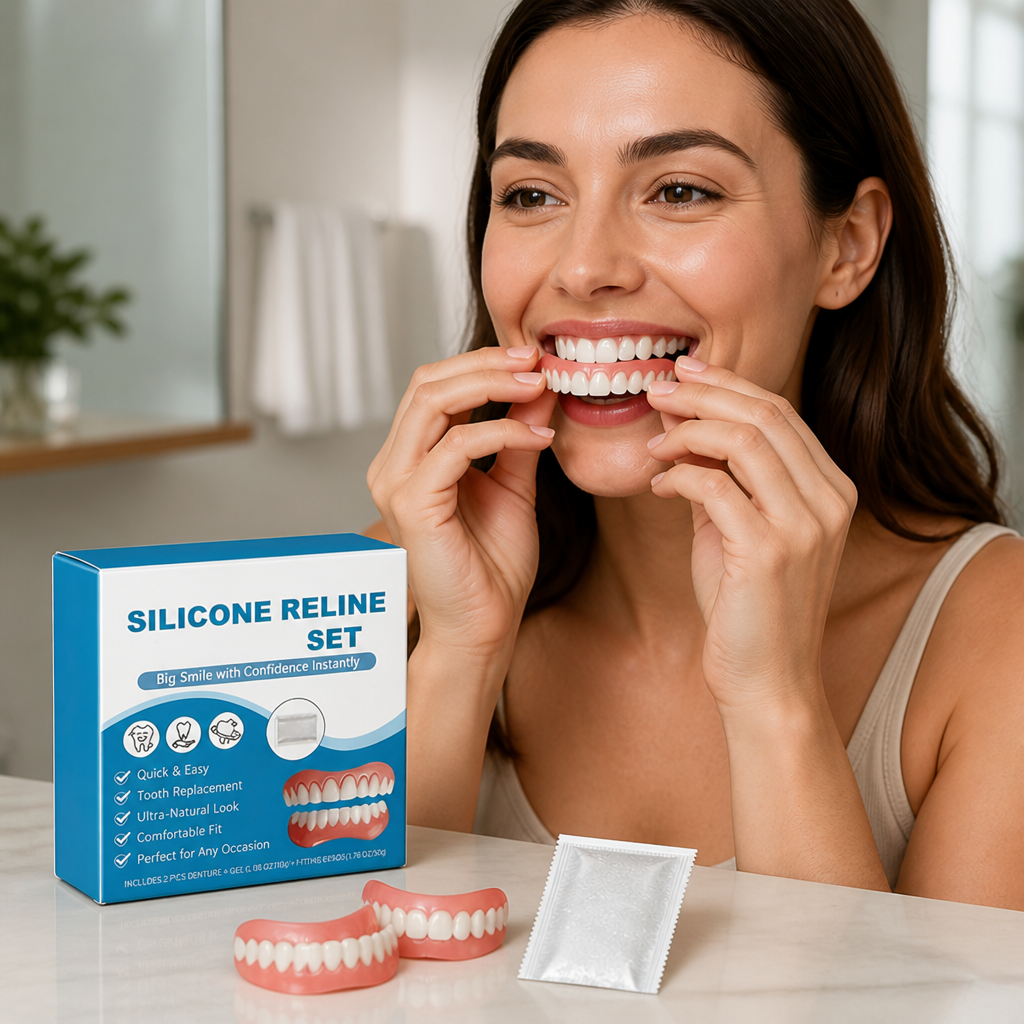 Realistic Precision-Fit Temporary Tooth Covers (Fits Upper & Lower)