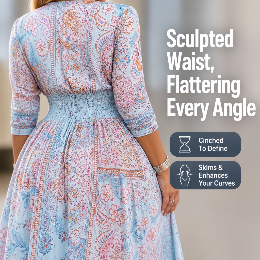 LumaBella™ Floral Dress — Feel Radiant and Cool All Summer Long