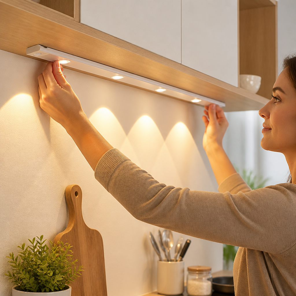 Wireless Rechargeable Motion-Sensor Under-Cabinet LED Light