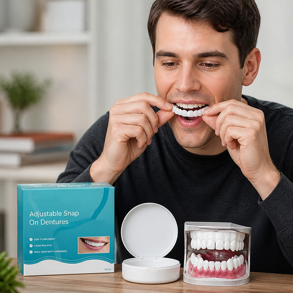 Adjustable Easy-Install Dental Braces (Upper & Lower Set)