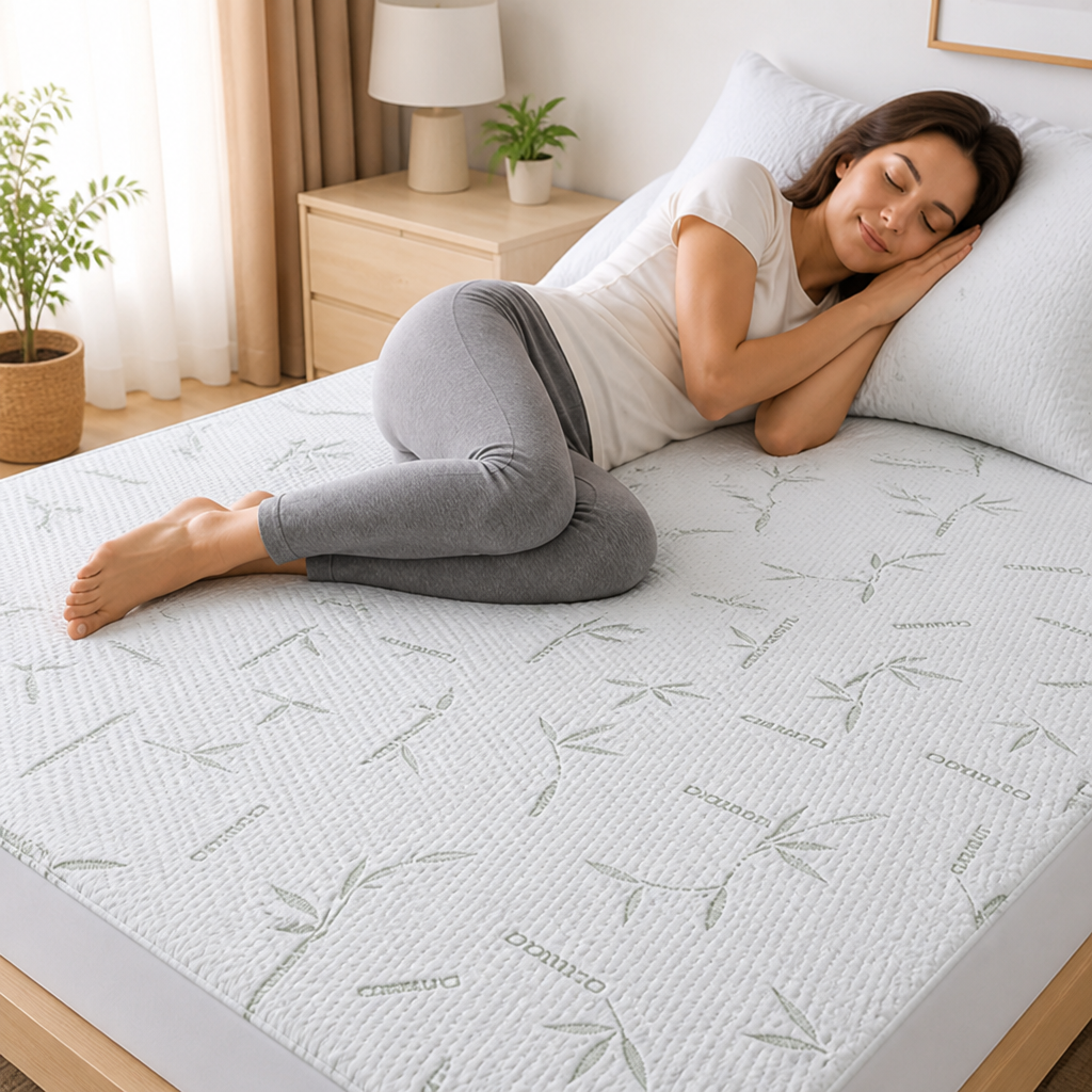 Cooling & Breathable Hypoallergenic Fitted Sheet