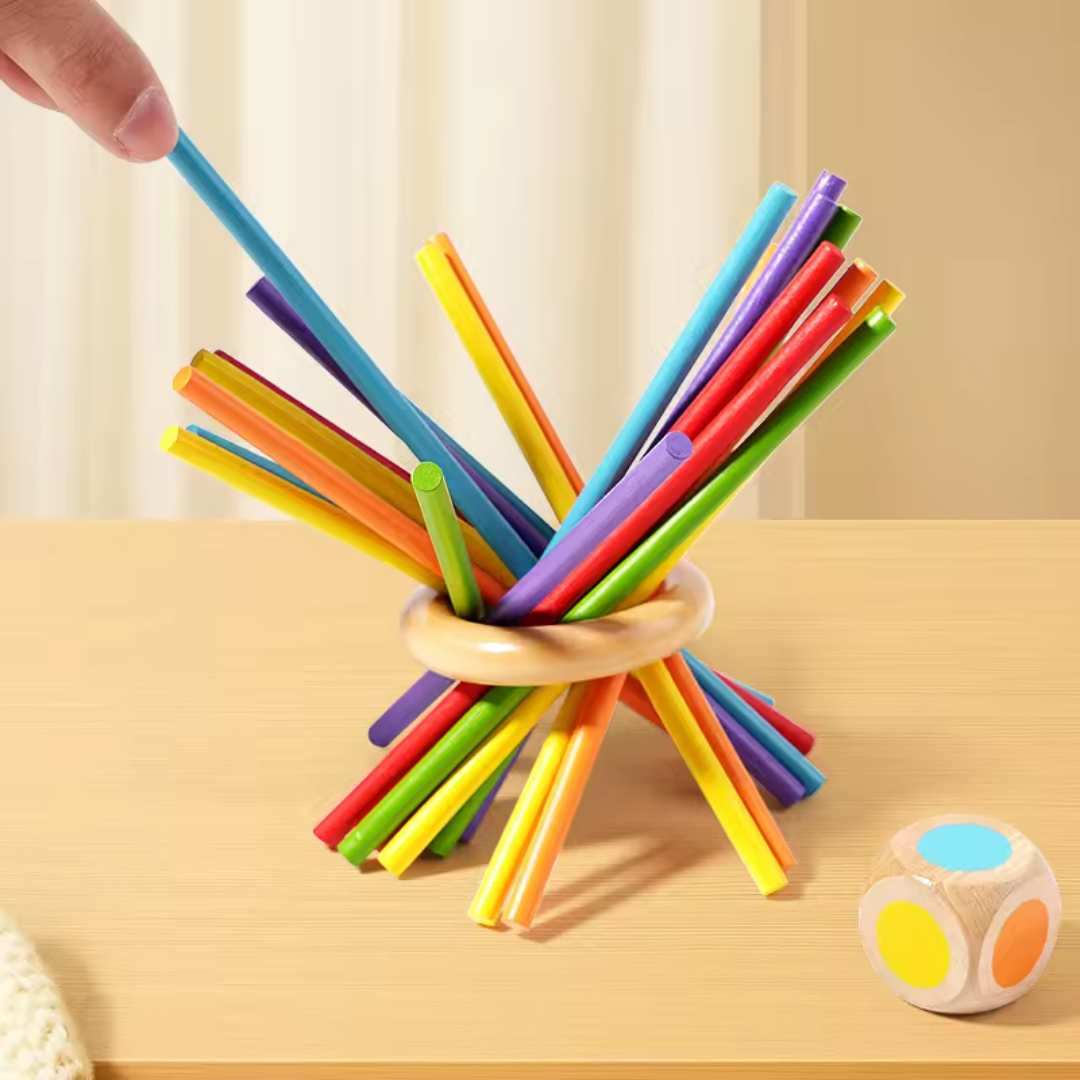 Stacking Tower Game for Kids – Wooden Toy for Ages 3 and Up