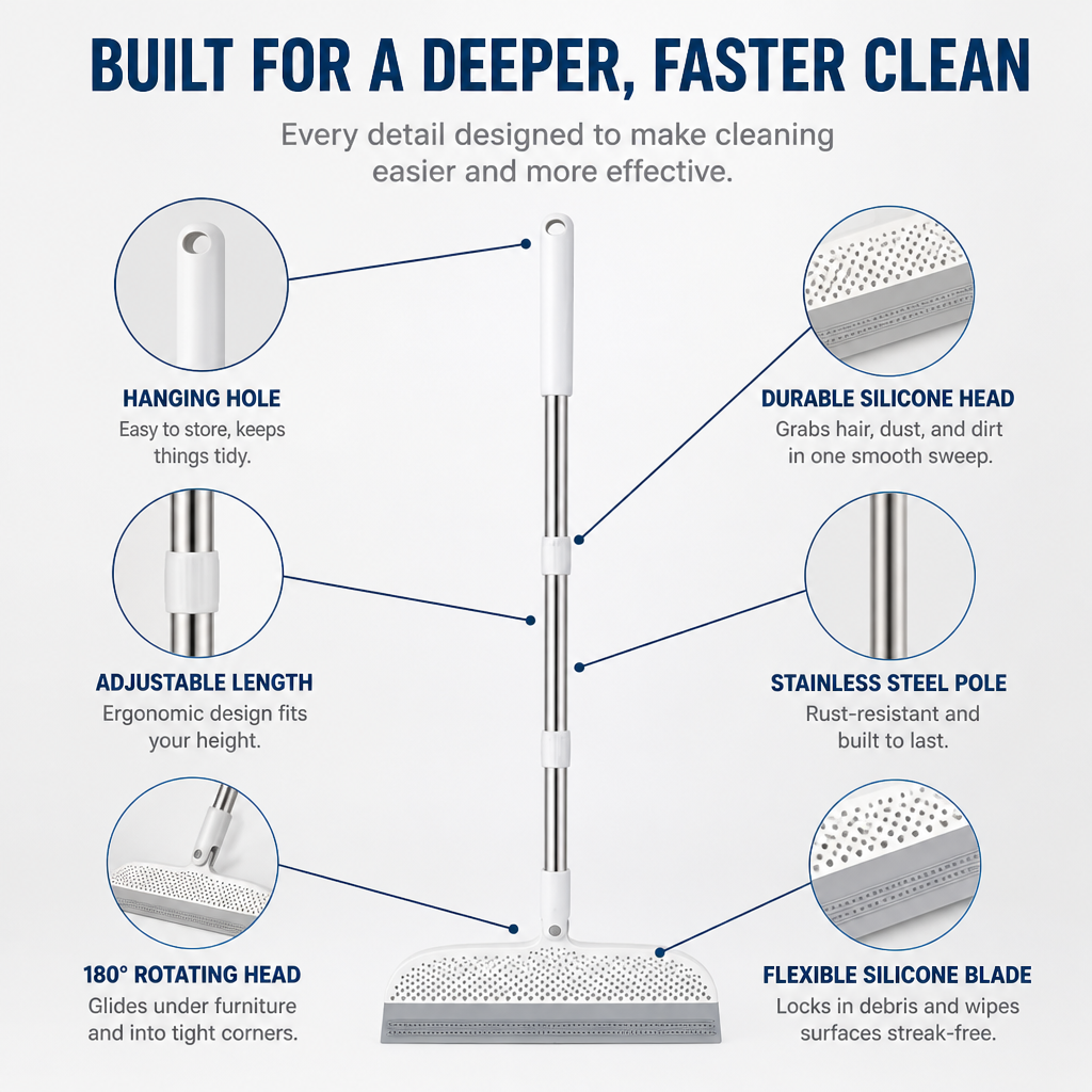 SwiftSweep™ — Transform Your Mess Into Spotless Floors in One Easy Sweep