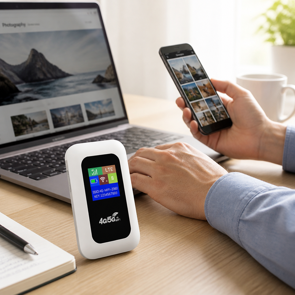 Portable 5G USB-C Travel Router (Up to 10 Devices)