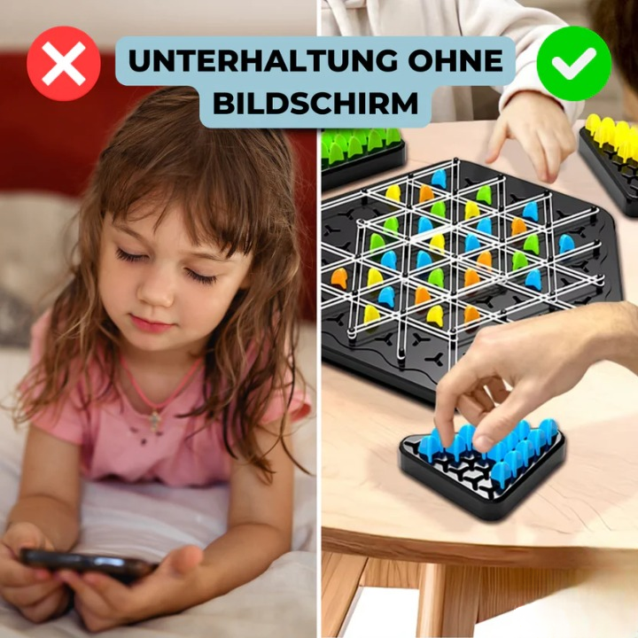 Triangle Chain Mechanic Strategy Board Game