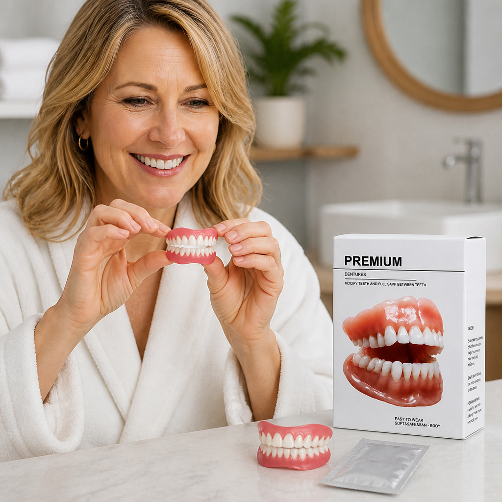 Moldable Boil-and-Bite Silicone Dentures