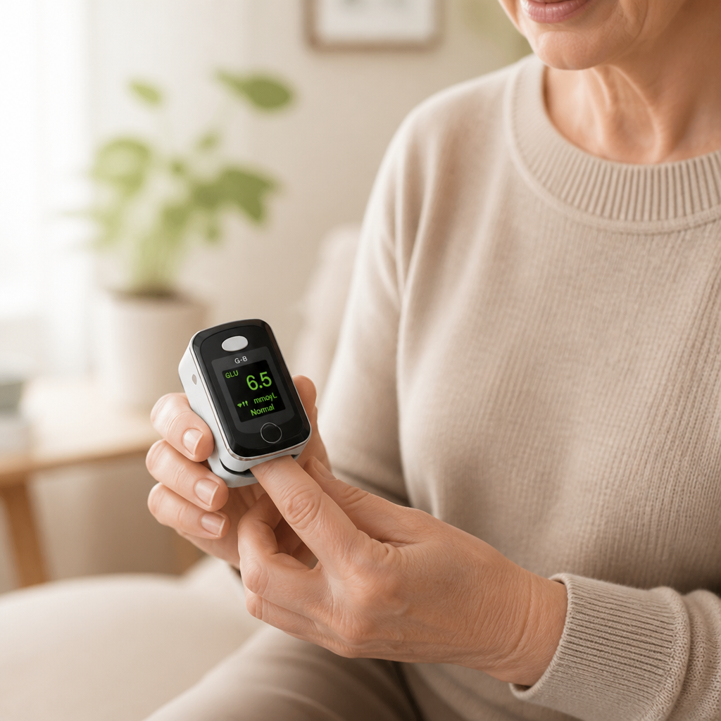 Rechargeable Portable Finger Pulse Oximeter