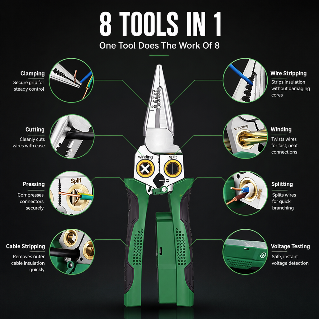 VoltEdge™ 8-in-1 Wire Master — Master Every Wire Job Faster with Unmatched Precision and Effortless Control