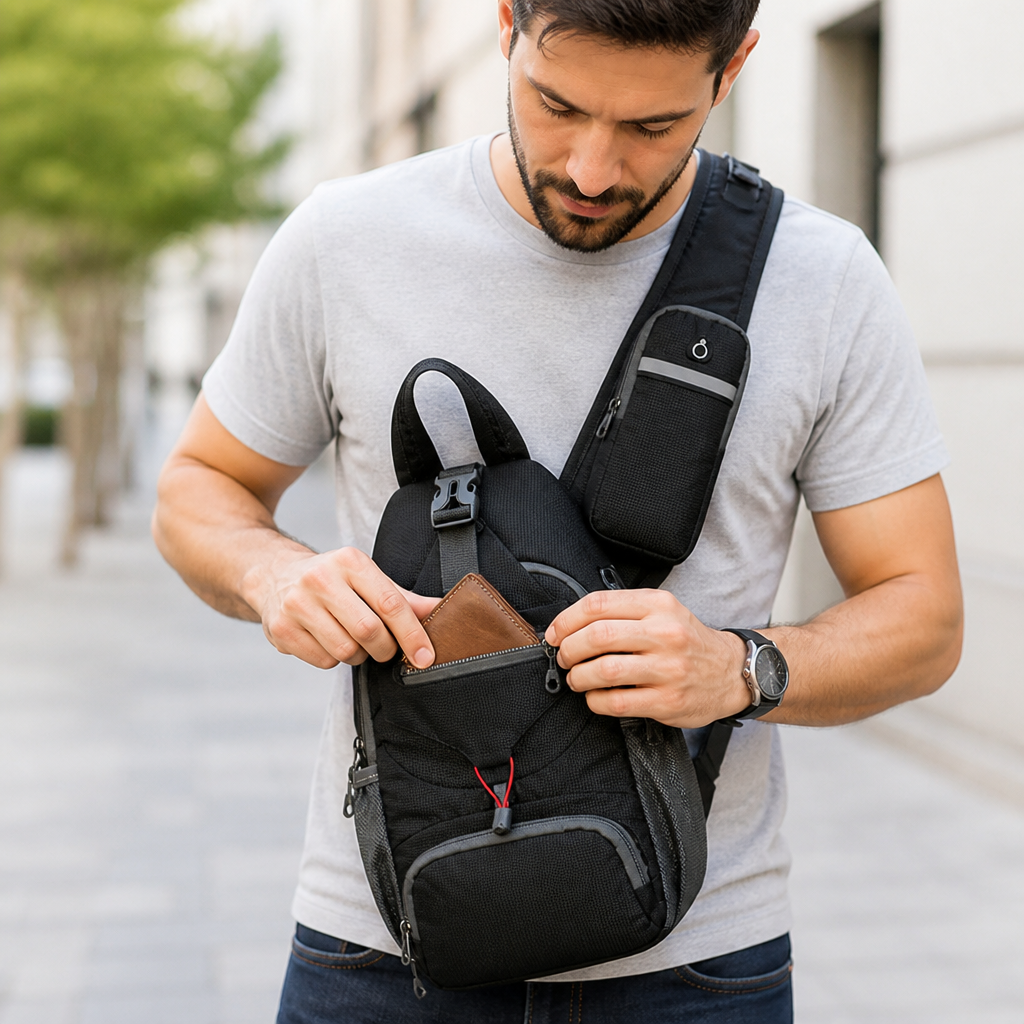 Anti-Theft & RFID-Blocking Crossbody Travel Backpack