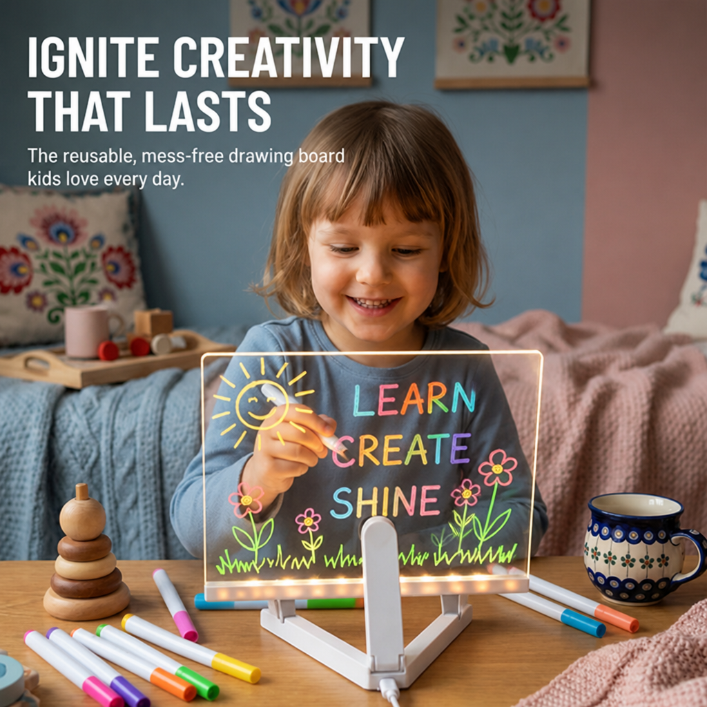 LumoCraft™ — Ignite Your Child’s Imagination with Every Glowing Stroke