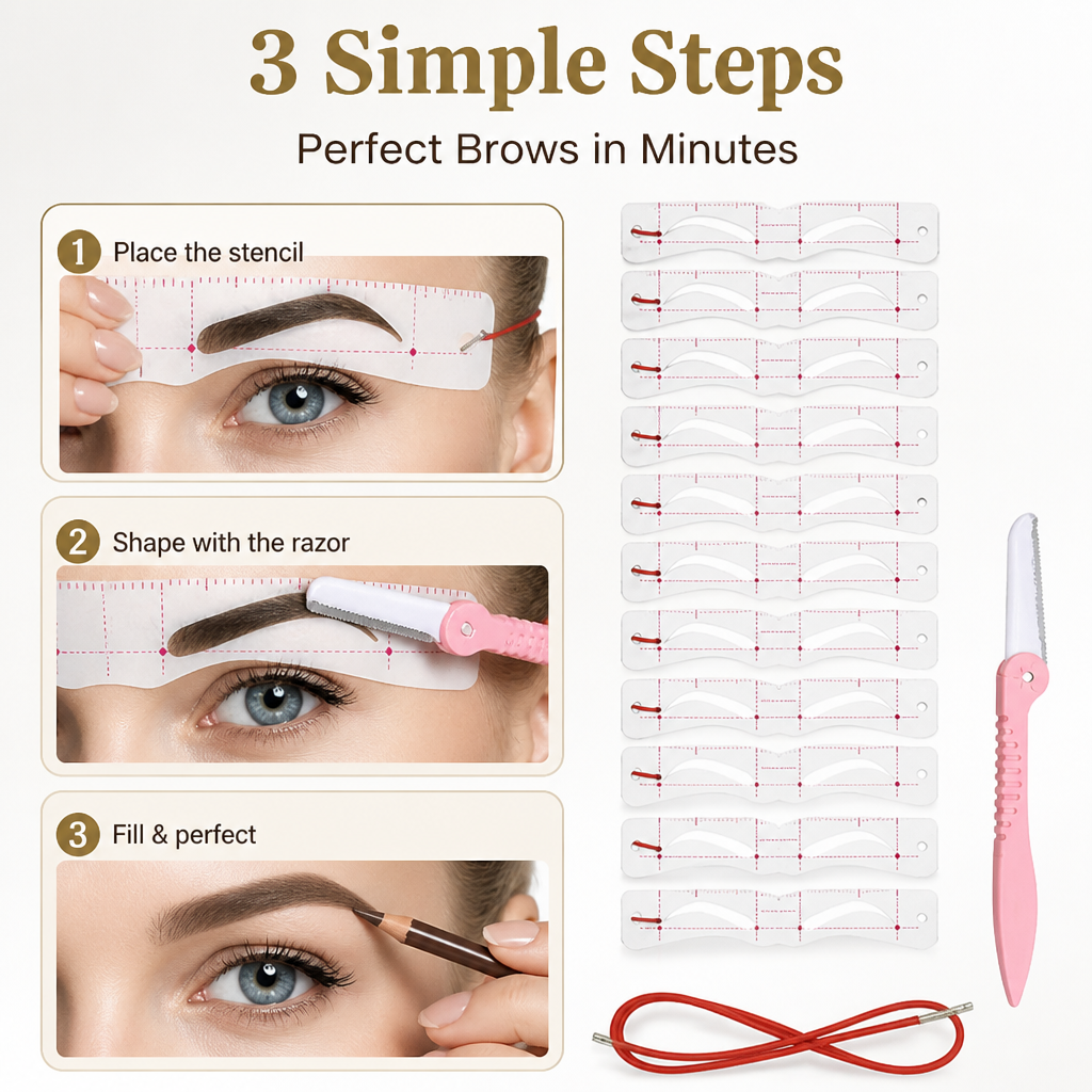 BrowCraft™ — Effortless Symmetry for Brows That Command Attention and Confidence