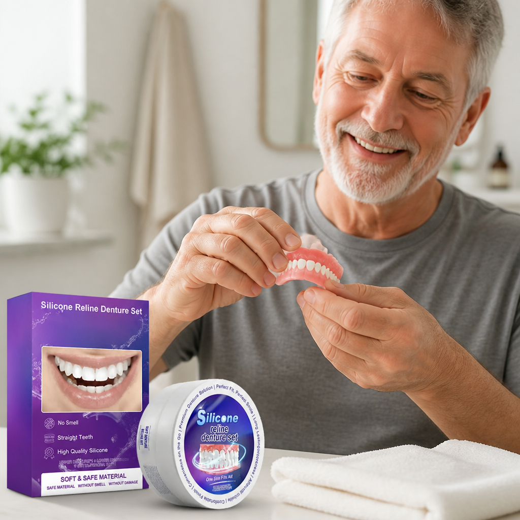 Heat-Activated Silicone Denture Reliner Kit (Upper & Lower)
