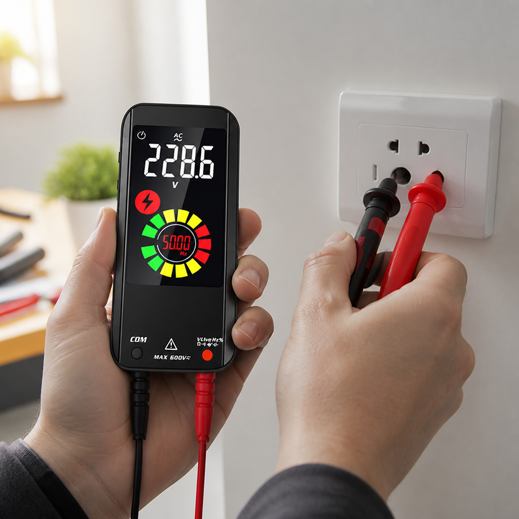 Auto-Ranging Color Backlit Handheld Multimeter