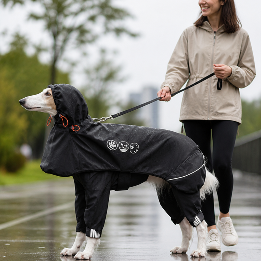 Waterproof Reflective Dog Raincoat (Four-Leg Full Coverage)