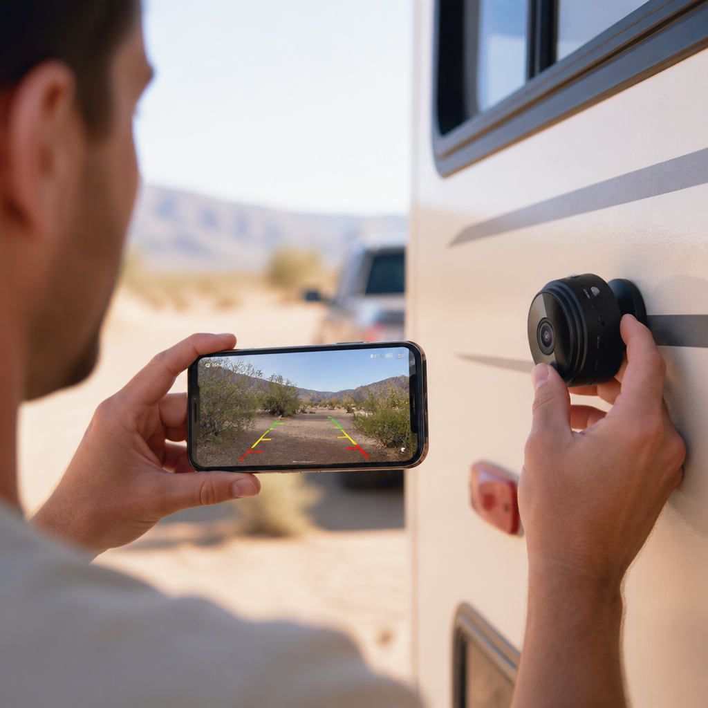 Wireless Hotspot & Night Vision Backup Camera (Magnetic Mount)