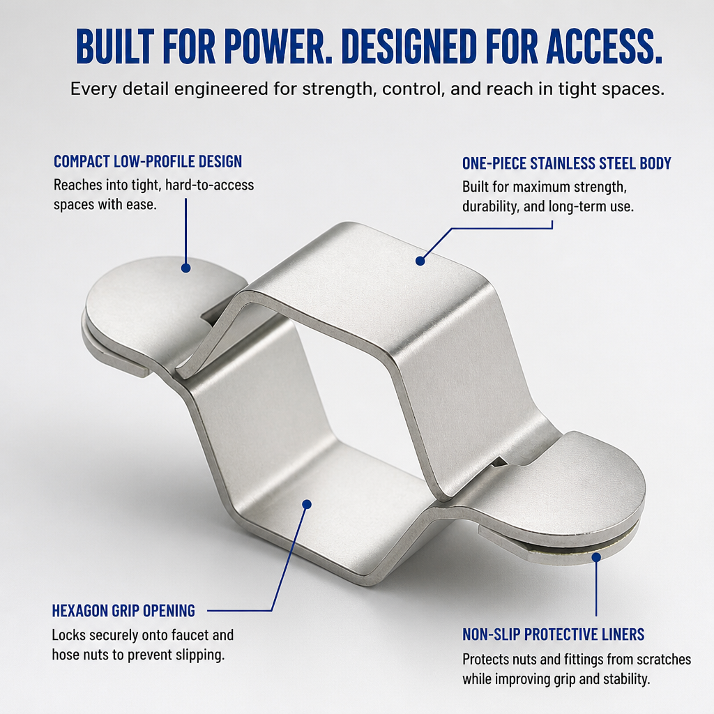 TitanGrip™ Faucet Wrench — Conquer Tight Spots with Unstoppable Power and Zero Frustration