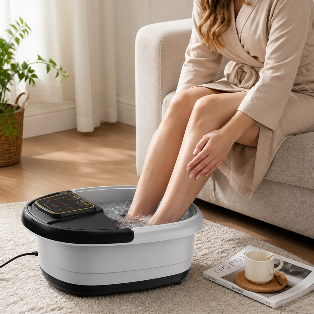 Heated Triple-Action Foot Spa (Rollers, Bubbles & Infrared)
