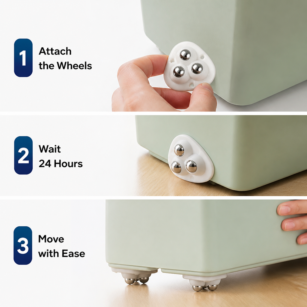 SwiftRoll™ — Effortless Moves That Save Your Back and Protect Your Floors