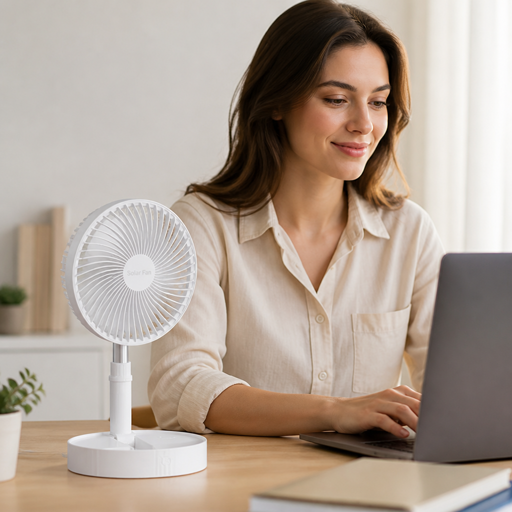 Quiet Cordless & Rechargeable Foldable Fan