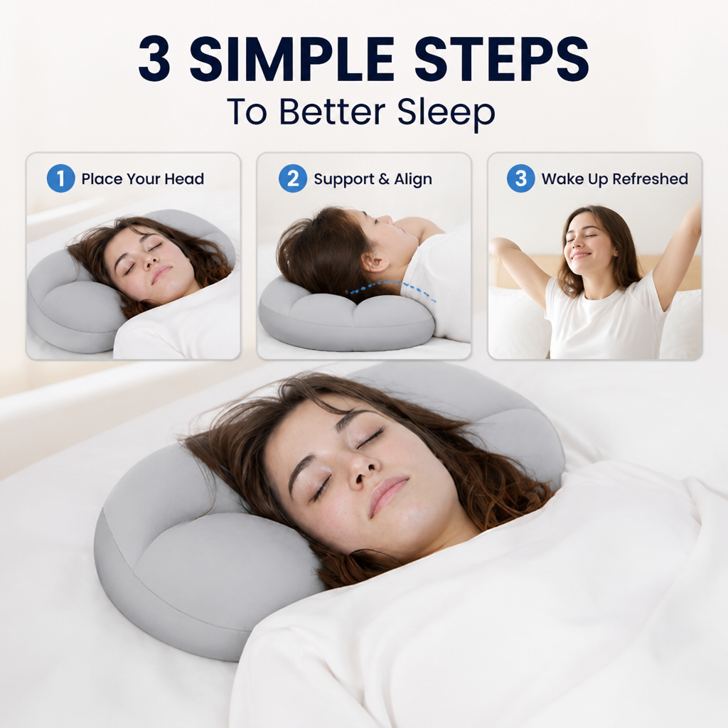 LumoRest™ Pillow — Wake Up Refreshed with Personalized, Pain-Free Support