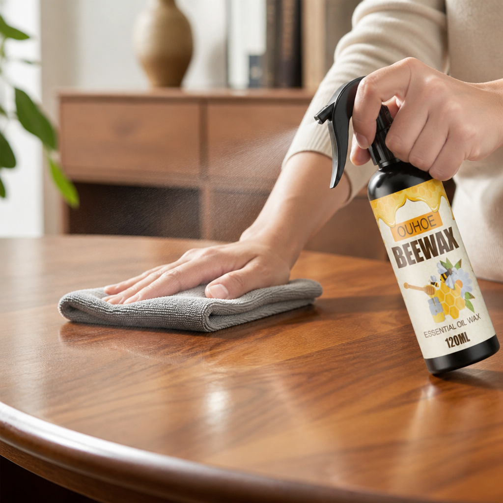 Natural Beeswax Non-Toxic Furniture Care Spray (120 mL)