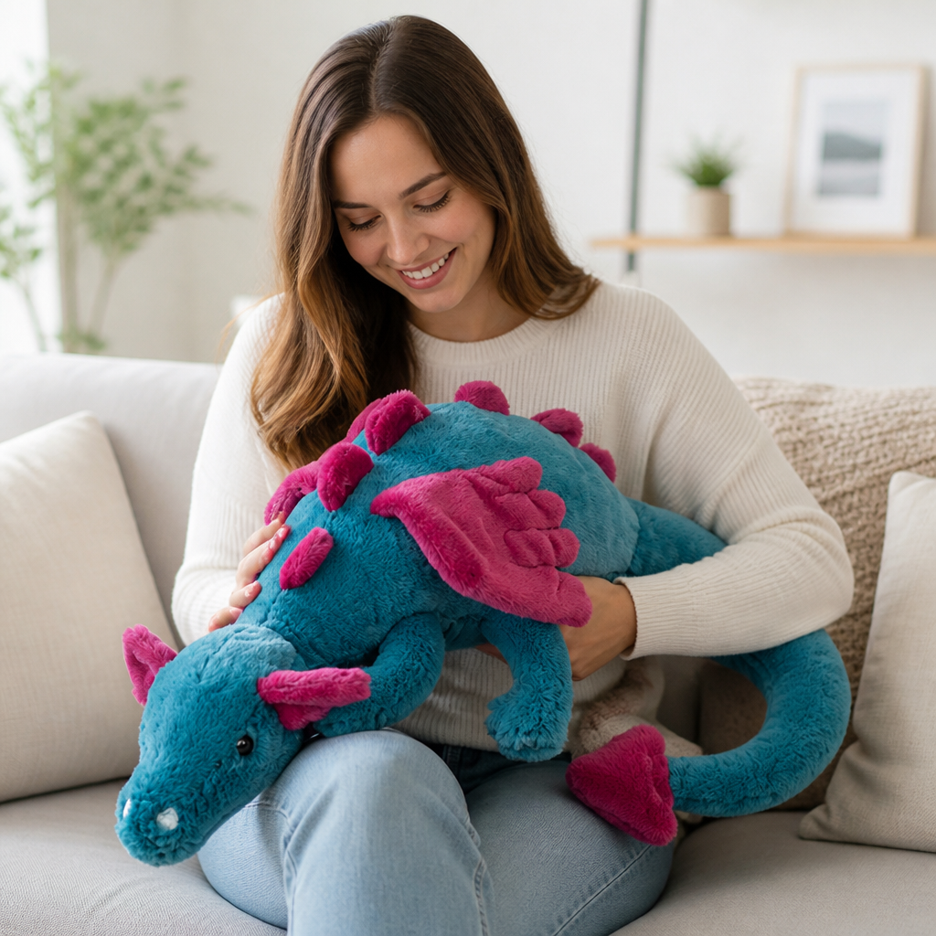Huggable Plush Beaked Dragon Toy (Multiple Sizes)