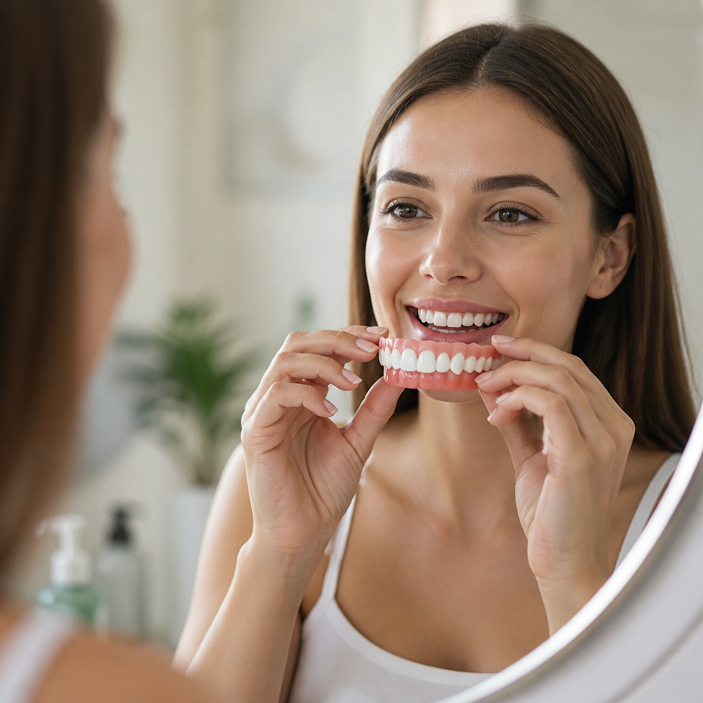 Natural-Looking Comfortable Reusable Full Dentures
