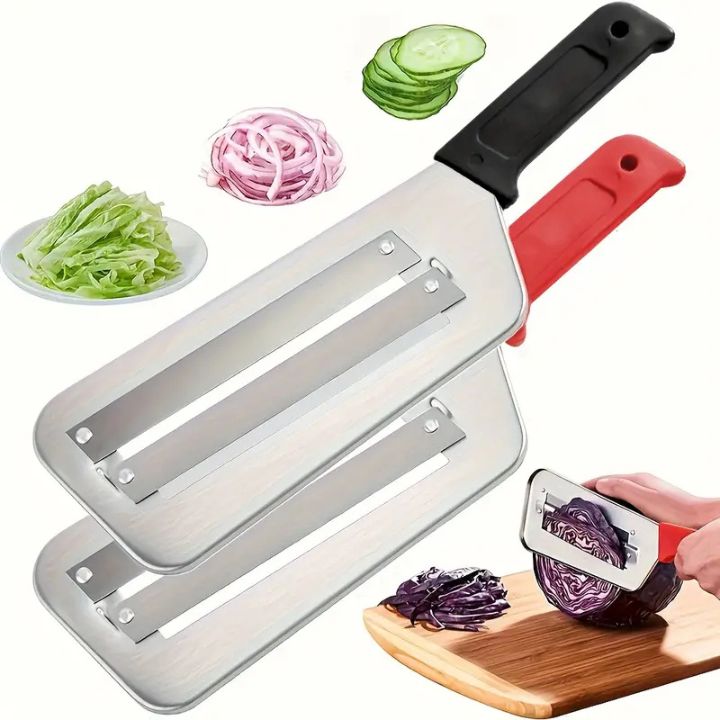 Stainless Steel Vegetable Cutter – Dual Blades for Even Slicing