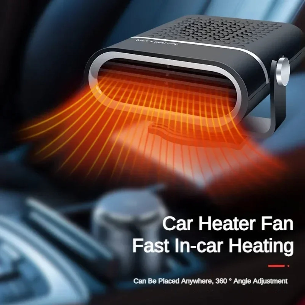 12V Portable Car Heater and Fan - 4-in-1 Windshield Defroster and Cooler