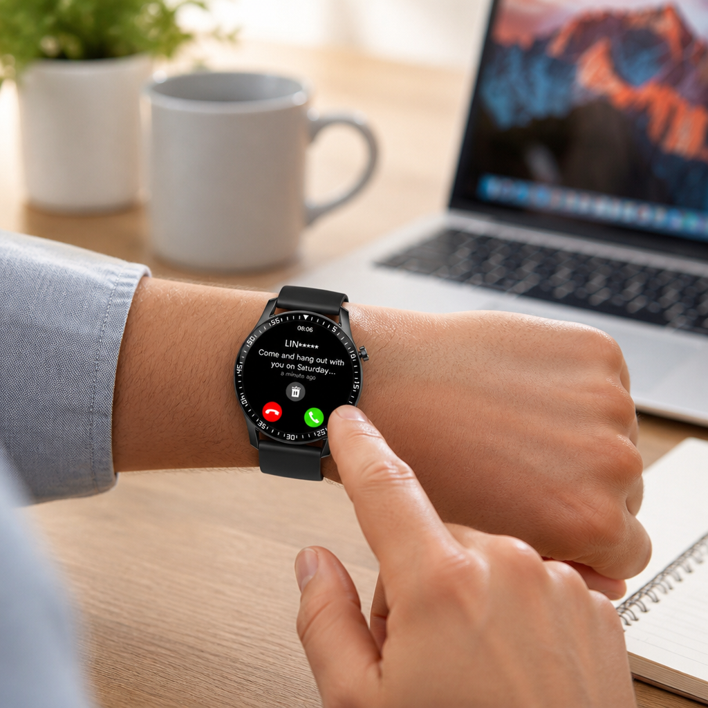 Wireless Calling & Step Counter Smartwatch (iPhone & Android)