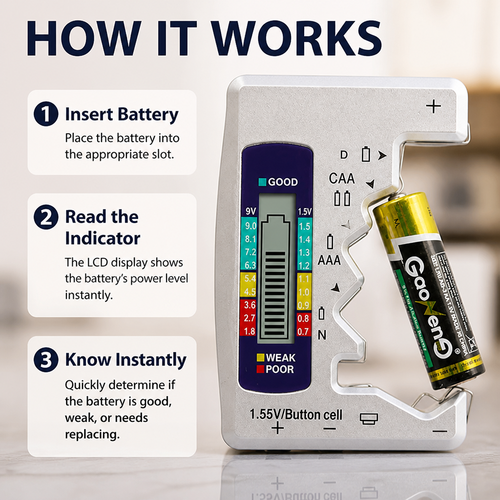 PowerPulse™ — Test Any Battery in Seconds and Stop Tossing Ones That Still Work