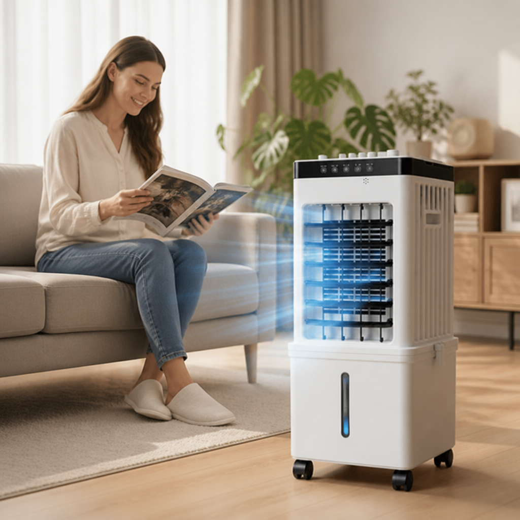 3-in-1 Wheeled Portable Air Cooler (Ice-Compatible)
