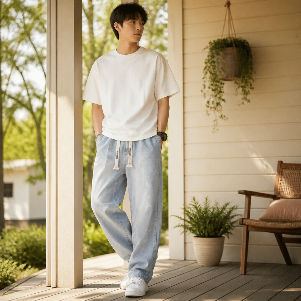 BreezeStride™ Men’s Loose Straight Jeans — Feel Fresh, Look Sharp, and Move Freely All Day
