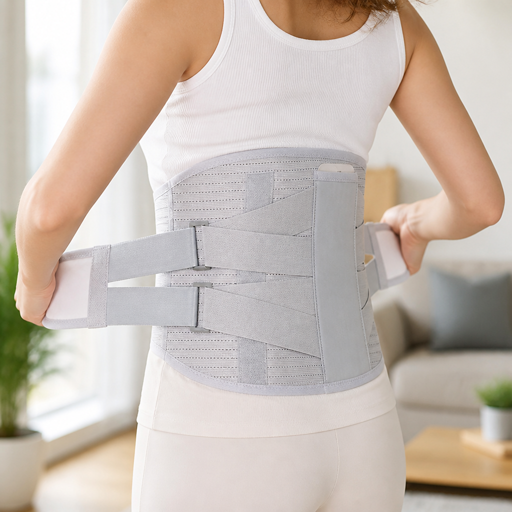 Adjustable Compression & Spinal-Stabilizing Lumbar Support Belt