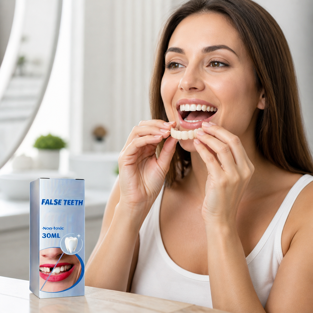 Adjustable Reusable Comfort-Fit False Teeth