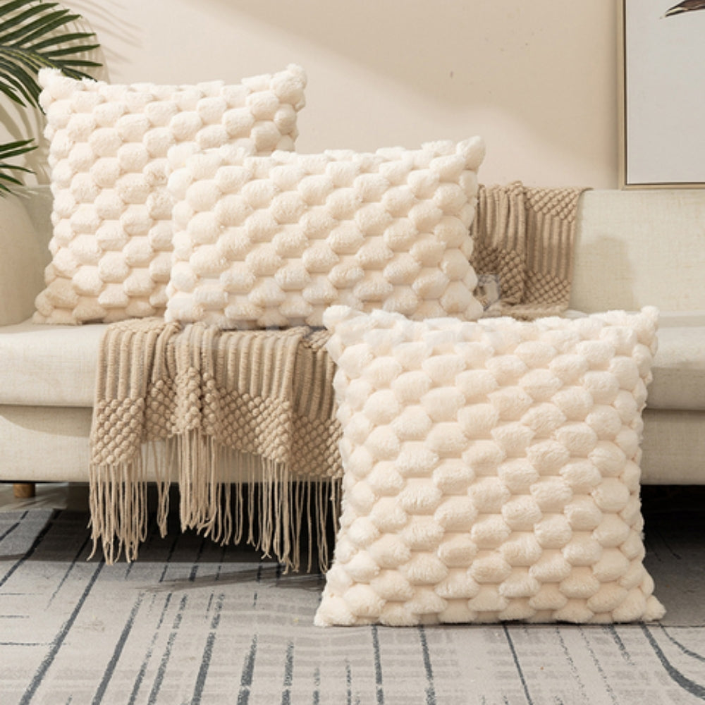 3D Textured Velvet Pillow Cover